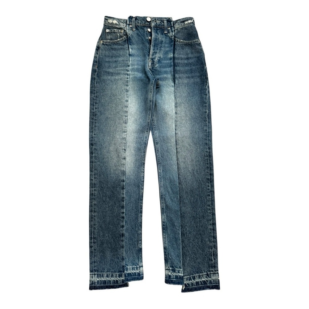 🔹 ZARA High Rise Straight Leg Jeans – Size 4 - Picture 1 of 9